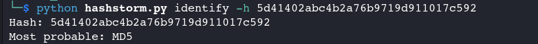 Identify a Single hash