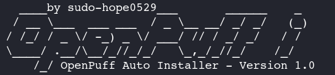 OpenPuff install script banner